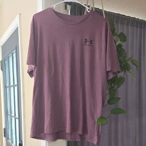 Under Armour Men's Mauve Short Sleeve Tee